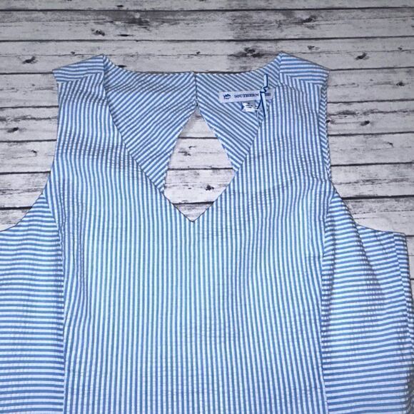 Southern Tide Baxlee Seersucker Shift Dress - Picture 6 of 12